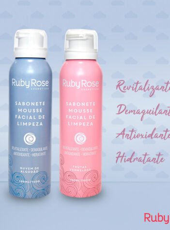 Sabonete Mousse Facial de Limpeza Ruby Rose