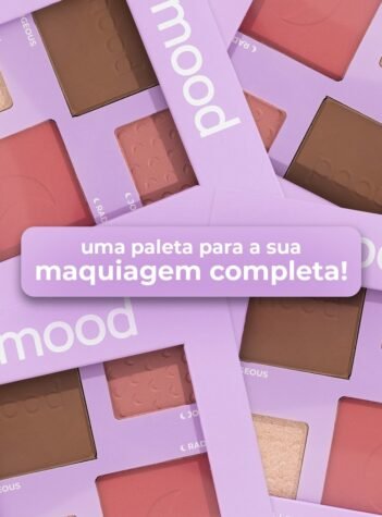 Paleta Blush Contorno e Iluminador Mood Ruby Rose